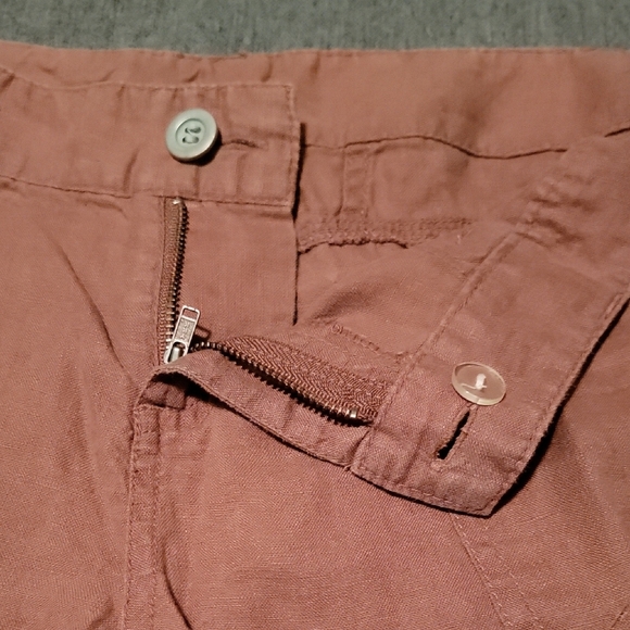 Victorias Secret London Jean Linen Pant - Patcholi Rose Sz 2 - Picture 9 of 10
